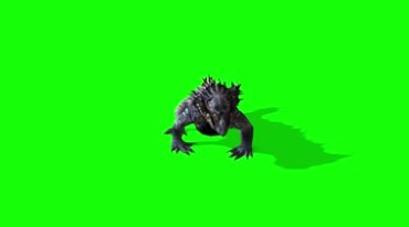 科莫多龙巨兽绿屏动物抠像特效视频素材