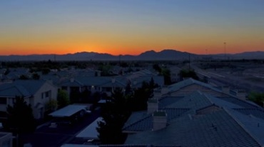 居民区民房住宅天空太阳升起日出视频素材