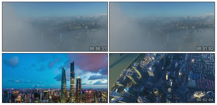 上海地标航拍城市宣传