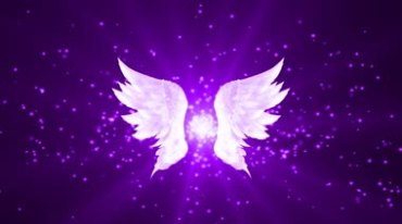紫色梦幻天使翅膀
