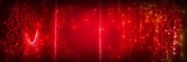 中国红粒子花纹背景